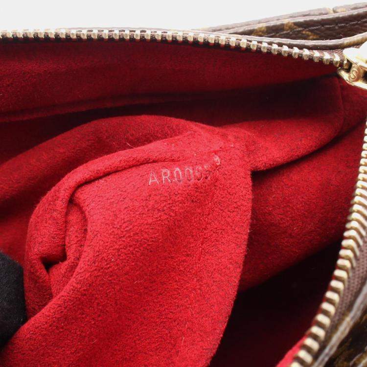 Pre Owned Louis Vuitton Vivacite GM Brown Monogram Canvas Shoulder Bag
