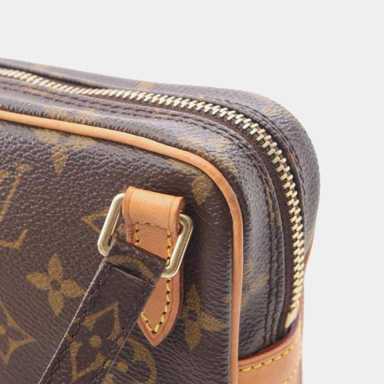 Pre Owned Louis Vuitton Marly Bandouliere Brown Monogram Canvas Shoulder Bag