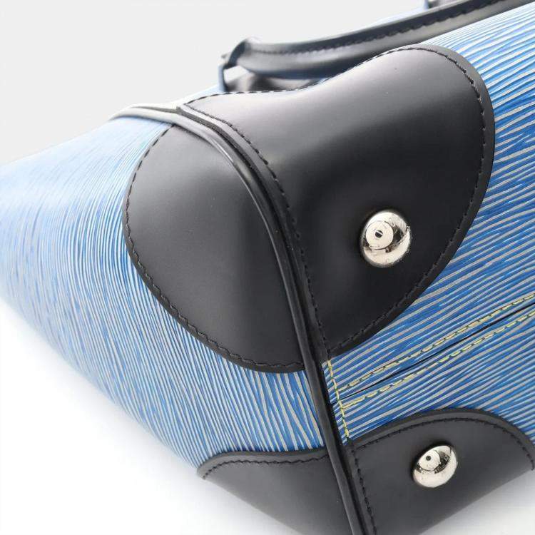 Pre Owned Louis Vuitton Phoenix MM Blue Epi Leather Tote Bag