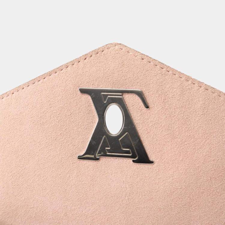 Pre Owned Louis Vuitton My Lockme BB Pink /Cream Leather Shoulder Bag