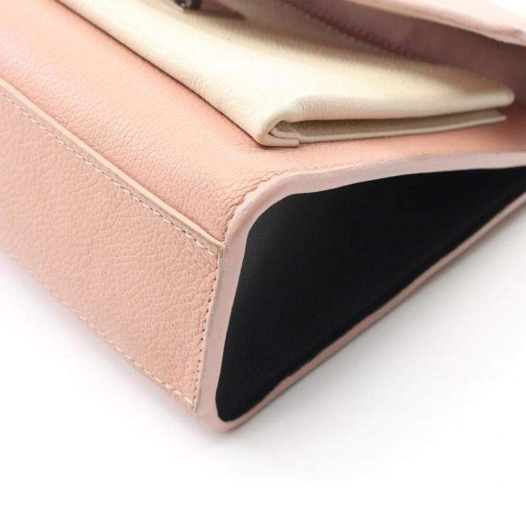 Pre Owned Louis Vuitton My Lockme BB Pink /Cream Leather Shoulder Bag