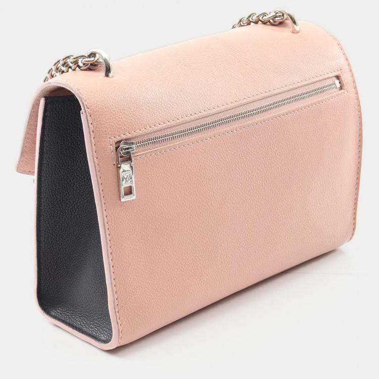 Pre Owned Louis Vuitton My Lockme BB Pink /Cream Leather Shoulder Bag