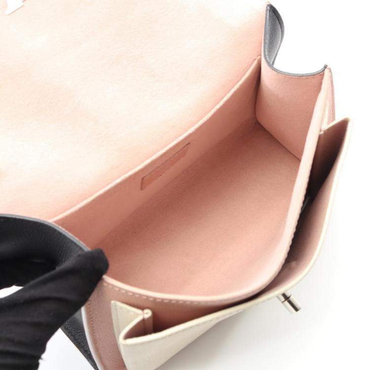 Pre Owned Louis Vuitton My Lockme BB Pink /Cream Leather Shoulder Bag