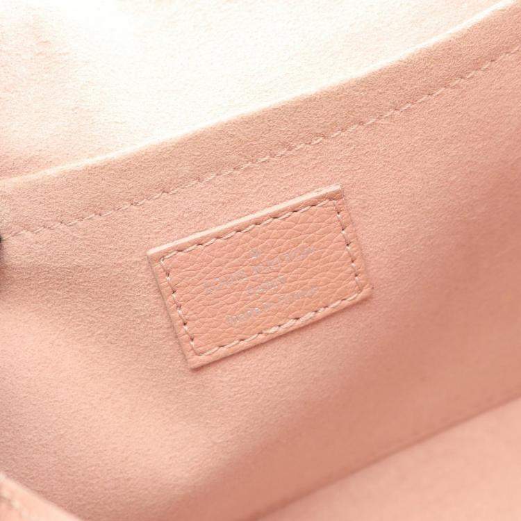 Pre Owned Louis Vuitton My Lockme BB Pink /Cream Leather Shoulder Bag