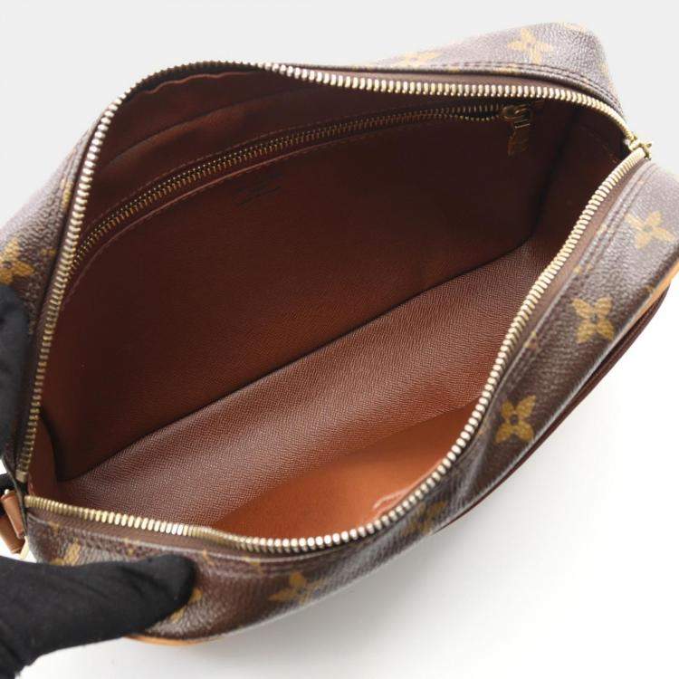 Pre Owned Louis Vuitton Trocadero 27 Brown Monogram Canvas Crossbody Bag