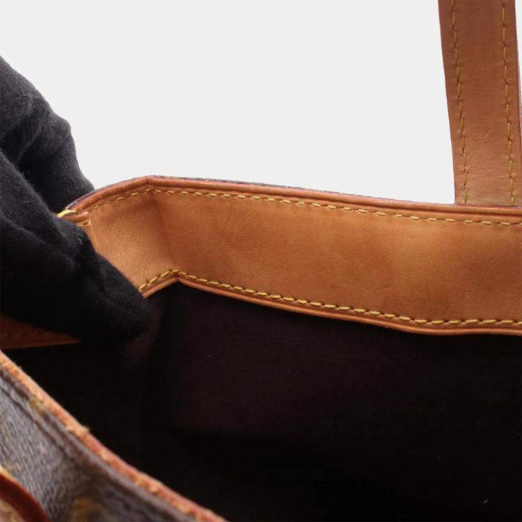 Pre Owned Louis Vuitton Wilshire PM Brown Monogram Canvas Tote Bag