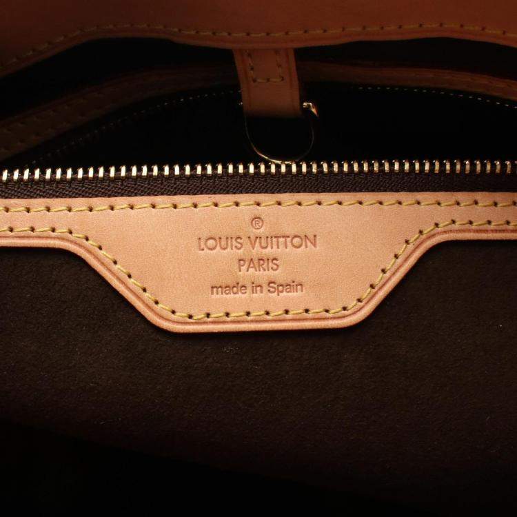Pre Owned Louis Vuitton Wilshire PM Brown Monogram Canvas Tote Bag