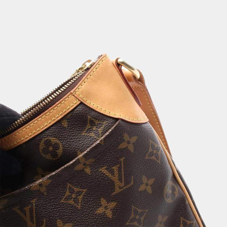 Pre Owned Louis Vuitton Odeon PM Brown Monogram Canvas Crossbody Bag