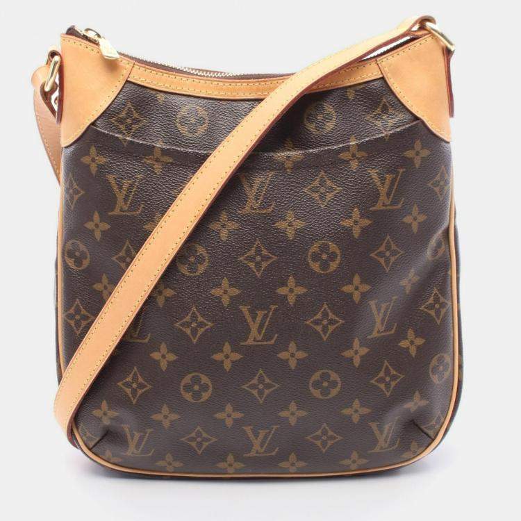 Pre Owned Louis Vuitton Odeon PM Brown Monogram Canvas Crossbody Bag