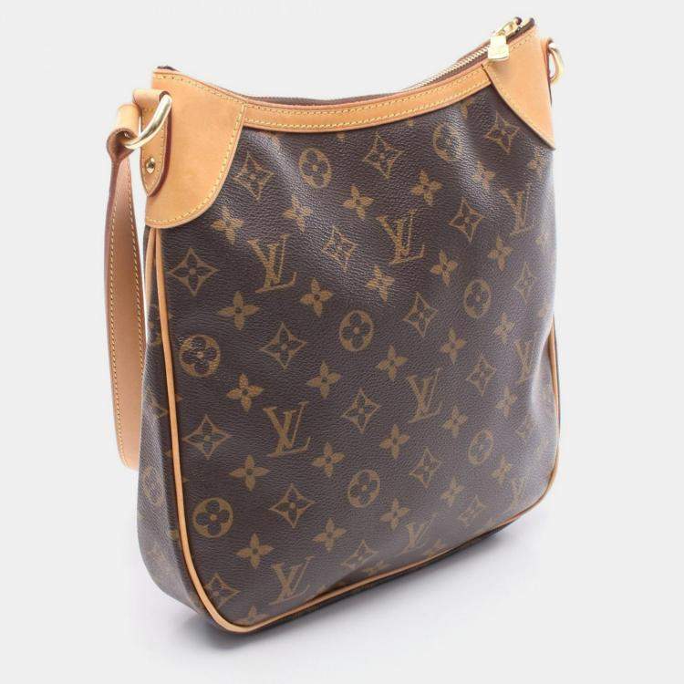 Pre Owned Louis Vuitton Odeon PM Brown Monogram Canvas Crossbody Bag
