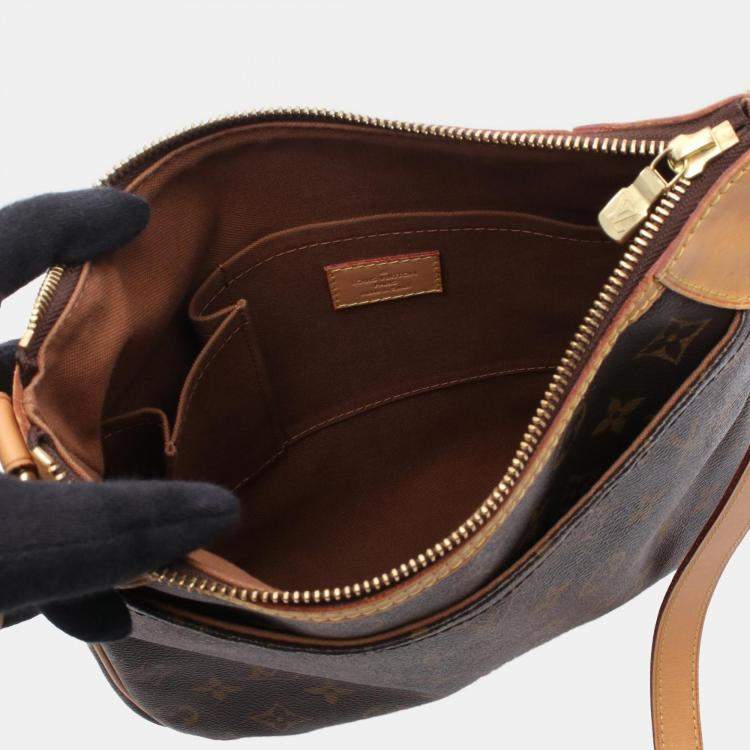 Pre Owned Louis Vuitton Odeon PM Brown Monogram Canvas Crossbody Bag