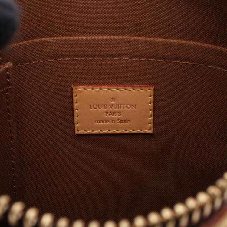 Pre Owned Louis Vuitton Odeon PM Brown Monogram Canvas Crossbody Bag