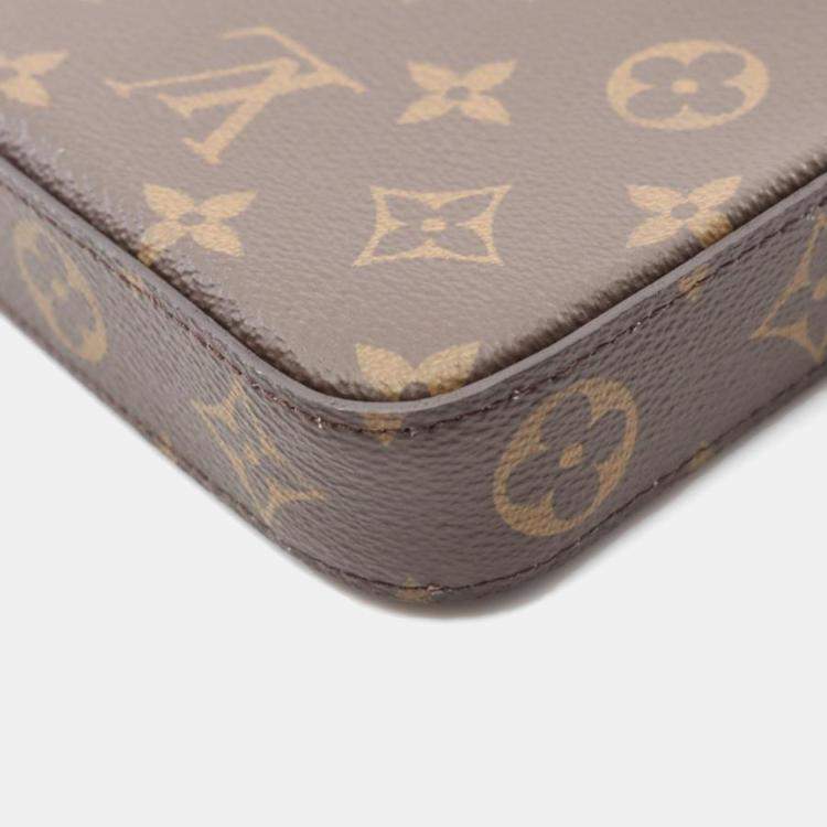 Pre Owned Louis Vuitton Felicie Monogram Canvas Pochette Bag