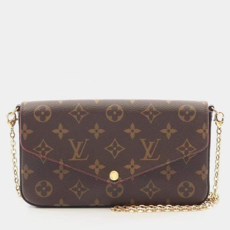 Pre Owned Louis Vuitton Felicie Monogram Canvas Pochette Bag