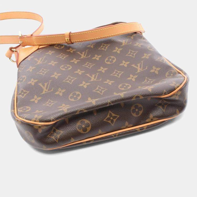 Pre Owned Louis Vuitton Odeon PM Brown Monogram Canvas Crossbody Bag