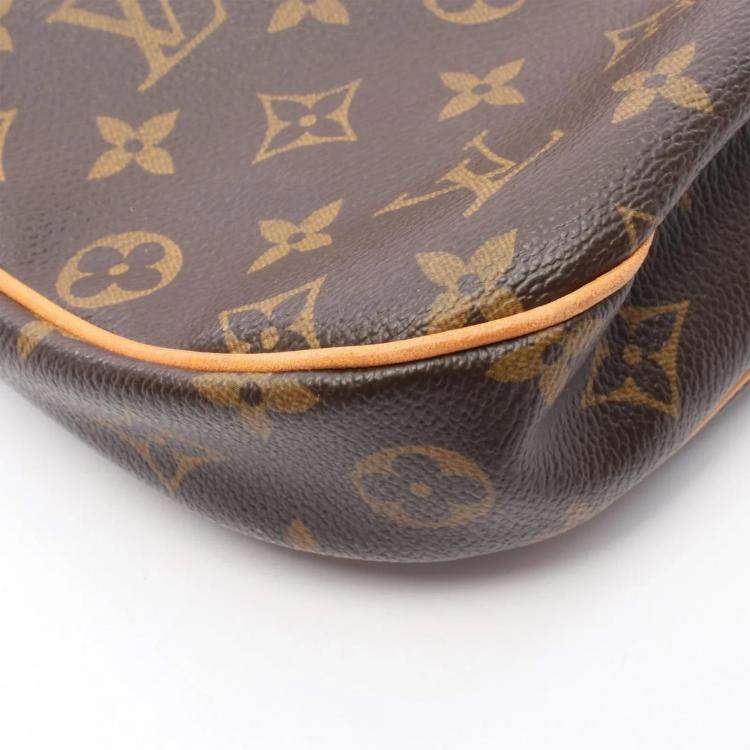 Pre Owned Louis Vuitton Odeon PM Brown Monogram Canvas Crossbody Bag