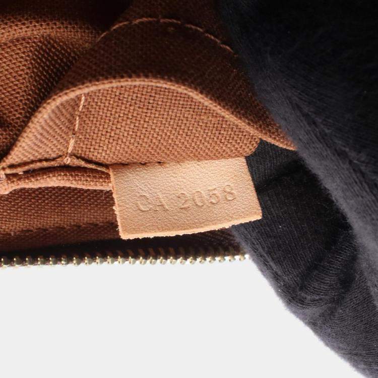 Pre Owned Louis Vuitton Odeon PM Brown Monogram Canvas Crossbody Bag