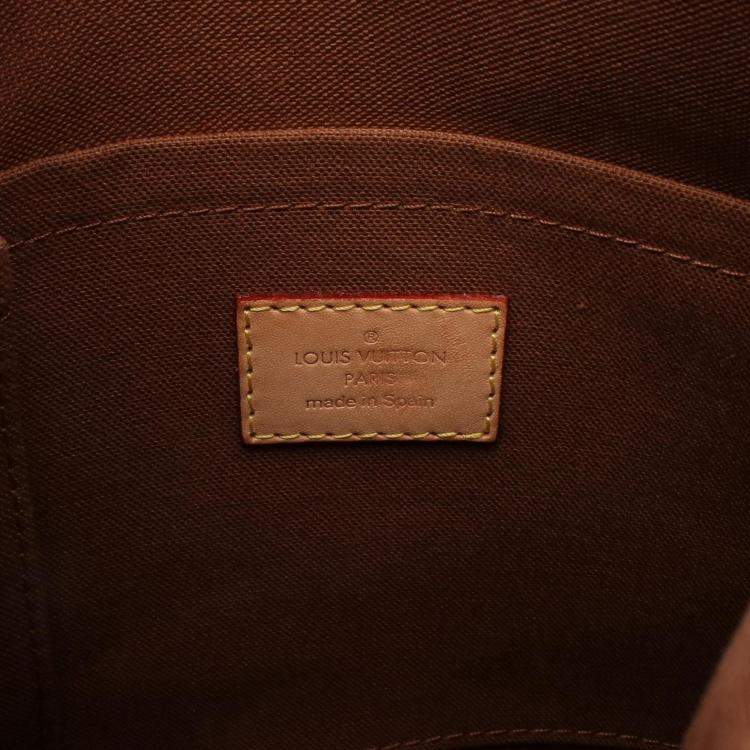 Pre Owned Louis Vuitton Odeon PM Brown Monogram Canvas Crossbody Bag