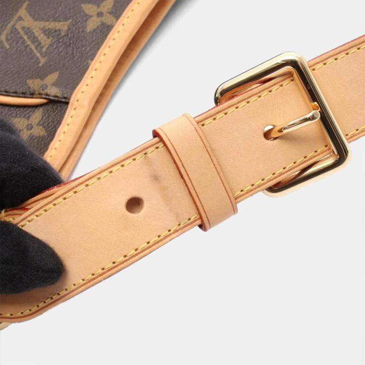 Pre Owned Louis Vuitton Galliera PM Brown Monogram Canvas Shoulder Bag