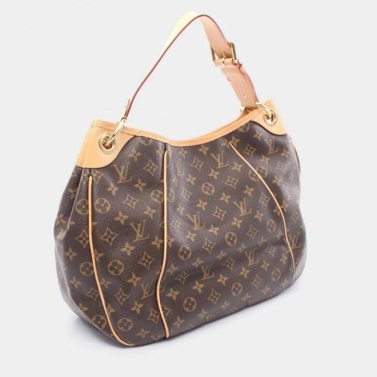Pre Owned Louis Vuitton Galliera PM Brown Monogram Canvas Shoulder Bag