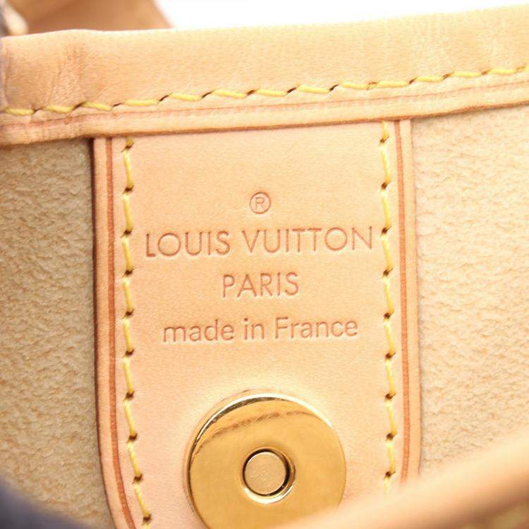Pre Owned Louis Vuitton Galliera PM Brown Monogram Canvas Shoulder Bag