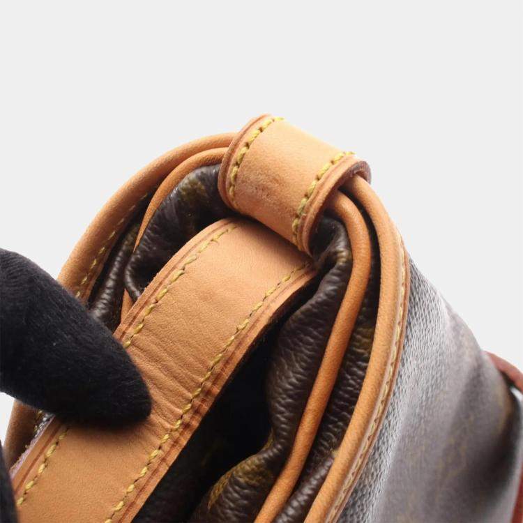Pre Owned Louis Vuitton Saumur 30 Brown Monogram Canvas Crossbody Bag