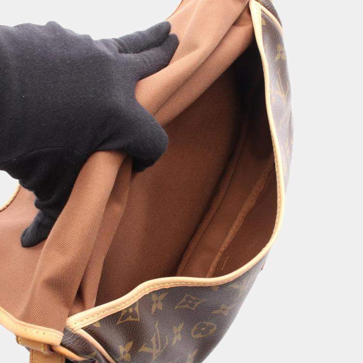Pre Owned Louis Vuitton Saumur 30 Brown Monogram Canvas Crossbody Bag