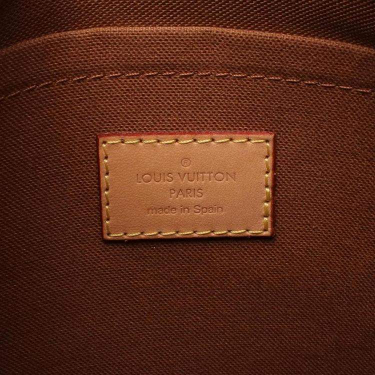 Pre Owned Louis Vuitton Odeon PM Brown Monogram Canvas Crossbody Bag