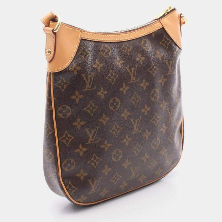 Pre Owned Louis Vuitton Odeon PM Brown Monogram Canvas Crossbody Bag