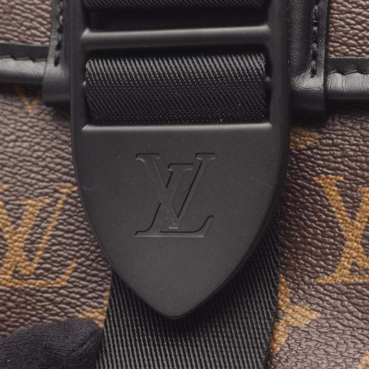 Pre Owned Louis Vuitton Archy Messenger Brown Monogram Macassar Canvas Crossbody Bag