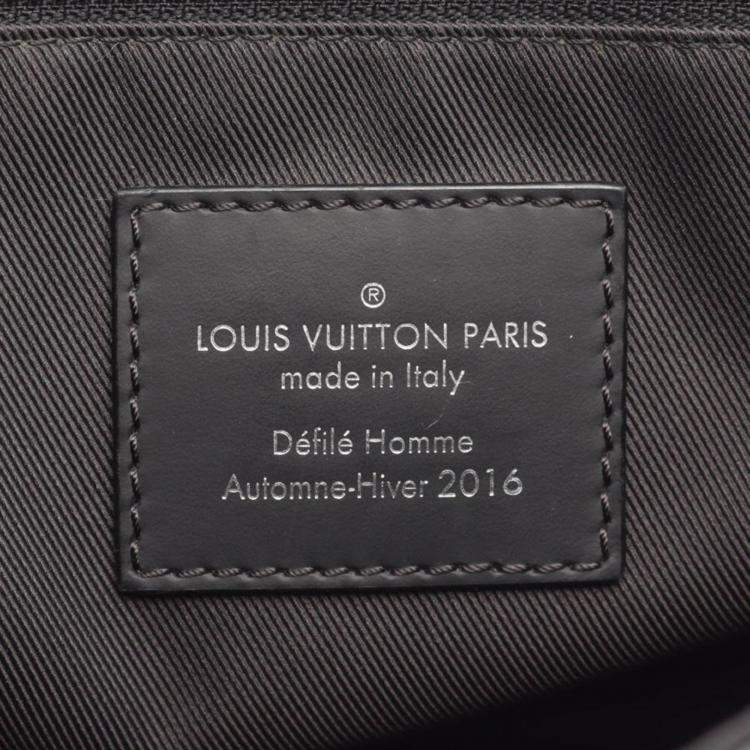 Pre Owned Louis Vuitton Messenger Voyage PM Black Monogram Eclipse Canvas Crossbody Bag