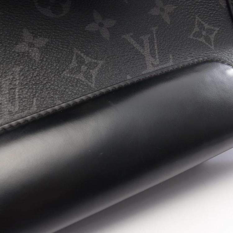 Pre Owned Louis Vuitton Messenger Voyage PM Black Monogram Eclipse Canvas Crossbody Bag