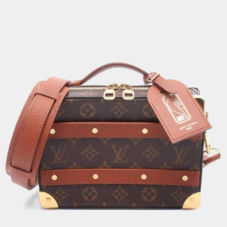 Pre Owned Louis Vuitton x NBA Soft Trunk Brown Monogram Canvas Crossbody Bag