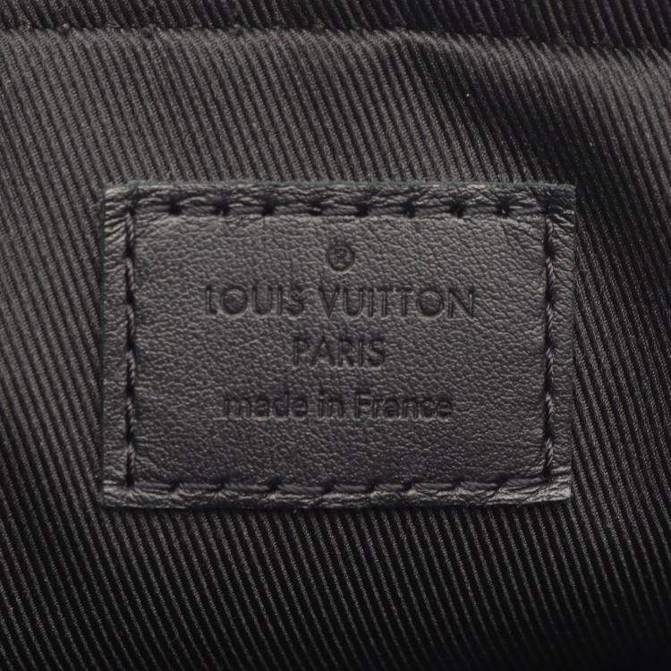 Pre Owned Louis Vuitton Trio Messenger Black Monogram Eclipse Canvas Crossbody Bag