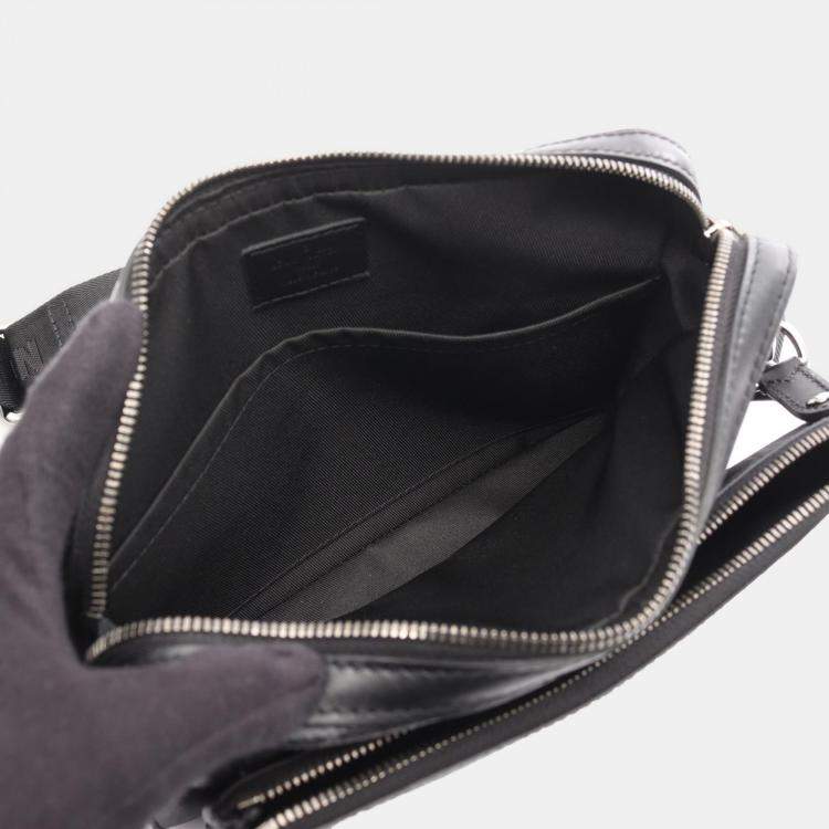 Pre Owned Louis Vuitton Trio Messenger Black Monogram Eclipse Canvas Crossbody Bag
