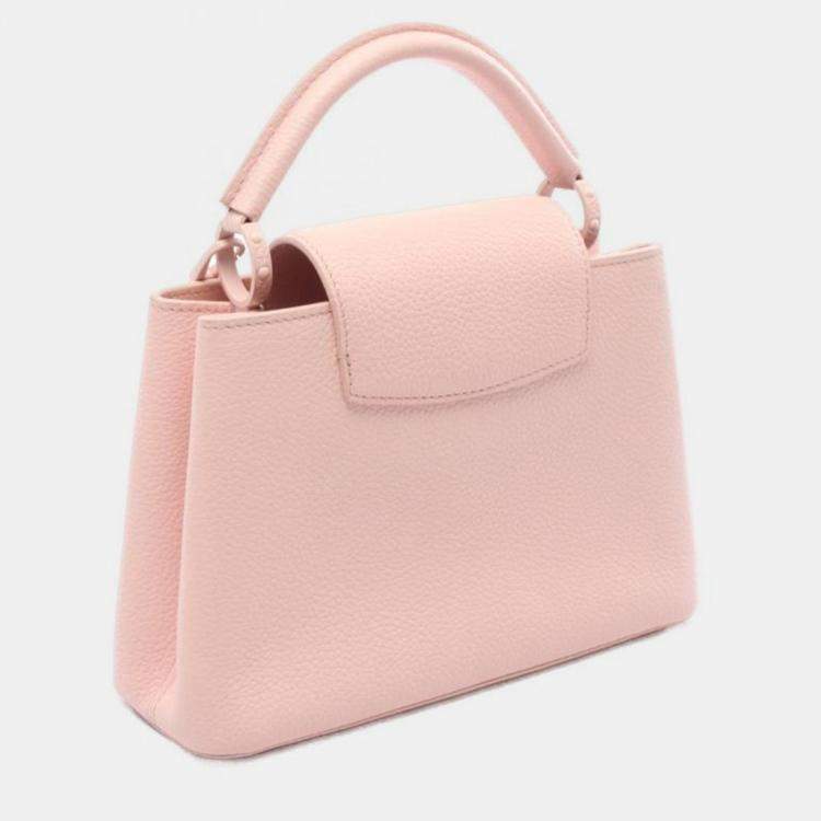 Pre Owned Louis Vuitton Capucines BB Audrose Leather Top Handle Bag