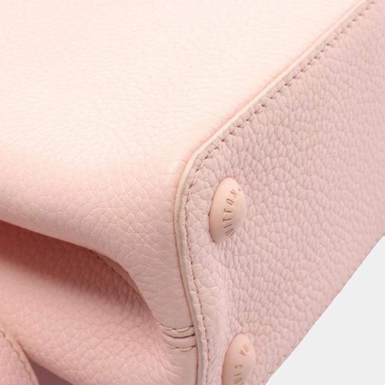 Pre Owned Louis Vuitton Capucines BB Audrose Leather Top Handle Bag