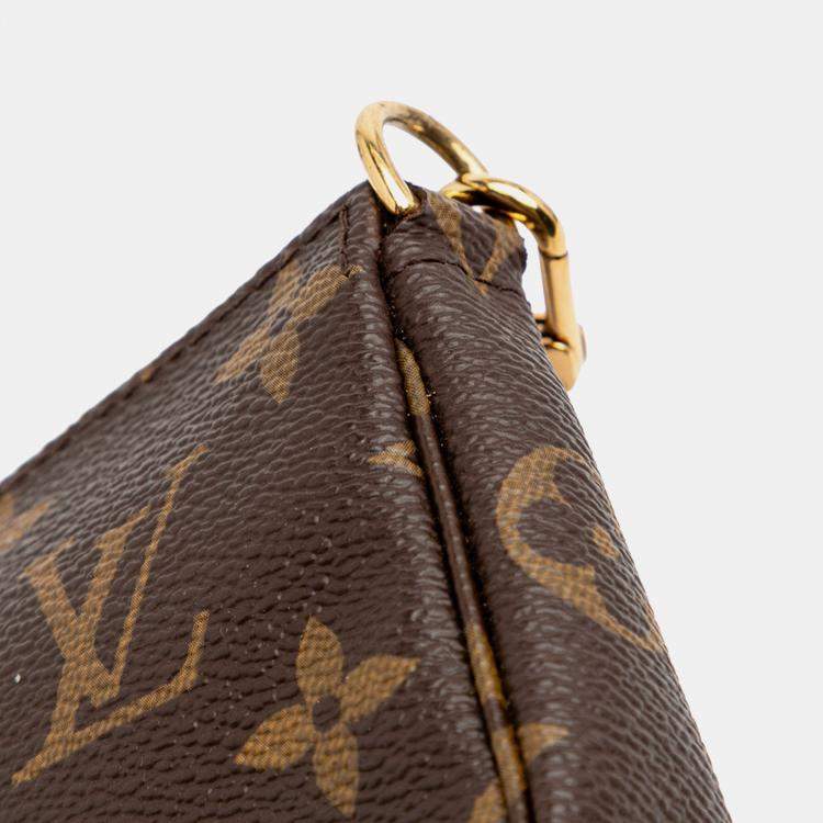 Pre Owned Louis Vuitton Brown Monogram Vivienne in London Mini Pochette Accessoires
