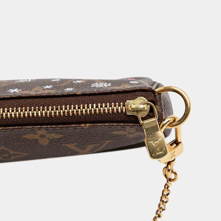 Pre Owned Louis Vuitton Brown Monogram Vivienne in London Mini Pochette Accessoires