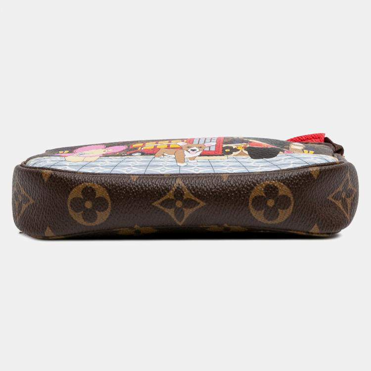 Pre Owned Louis Vuitton Brown Monogram Vivienne in London Mini Pochette Accessoires