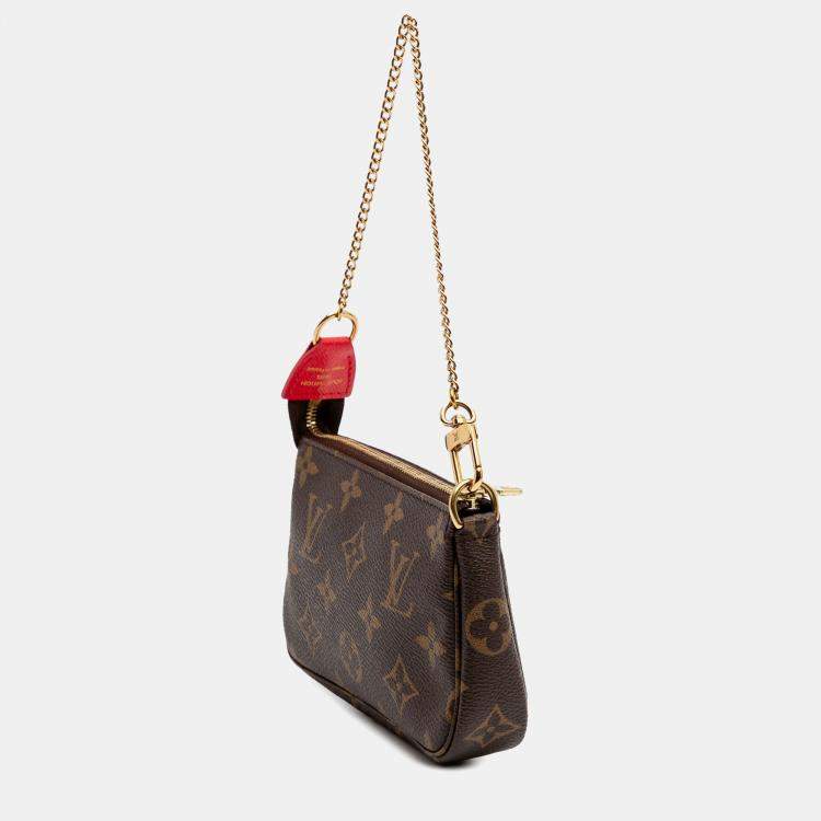 Pre Owned Louis Vuitton Brown Monogram Vivienne in London Mini Pochette Accessoires