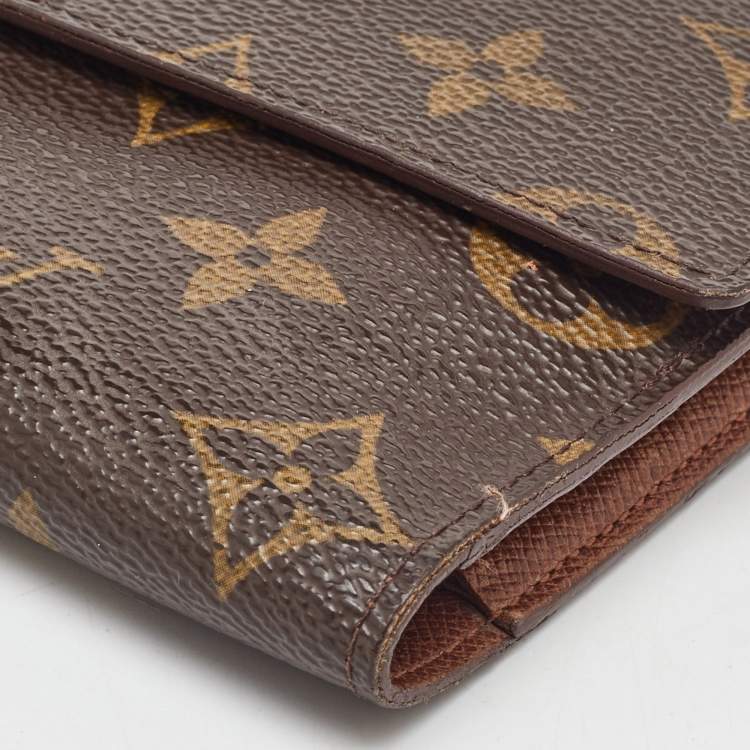 Pre Owned Louis Vuitton Monogram Canvas Sarah Long Wallet