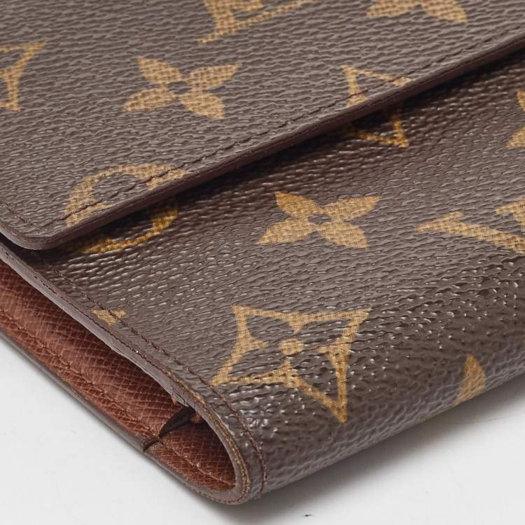 Pre Owned Louis Vuitton Monogram Canvas Sarah Long Wallet