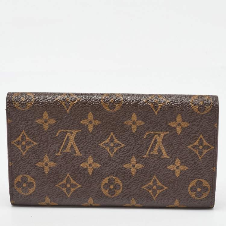 Pre Owned Louis Vuitton Monogram Canvas Sarah Long Wallet