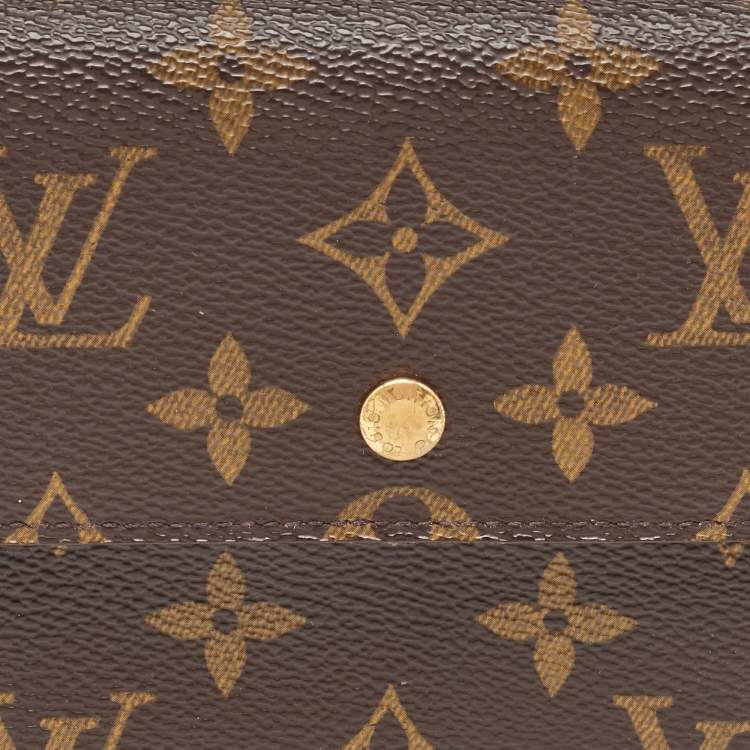 Pre Owned Louis Vuitton Monogram Canvas Sarah Long Wallet