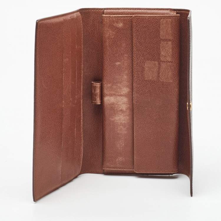 Pre Owned Louis Vuitton Monogram Canvas Sarah Long Wallet