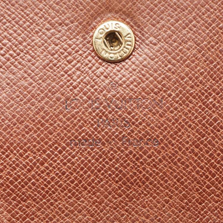 Pre Owned Louis Vuitton Monogram Canvas Sarah Long Wallet