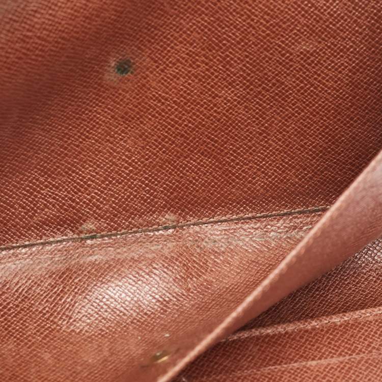Pre Owned Louis Vuitton Monogram Canvas Sarah Long Wallet