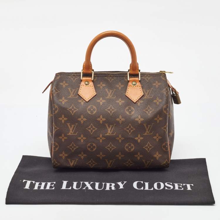 Pre Owned Louis Vuitton Monogram Canvas Speedy 25 Bag