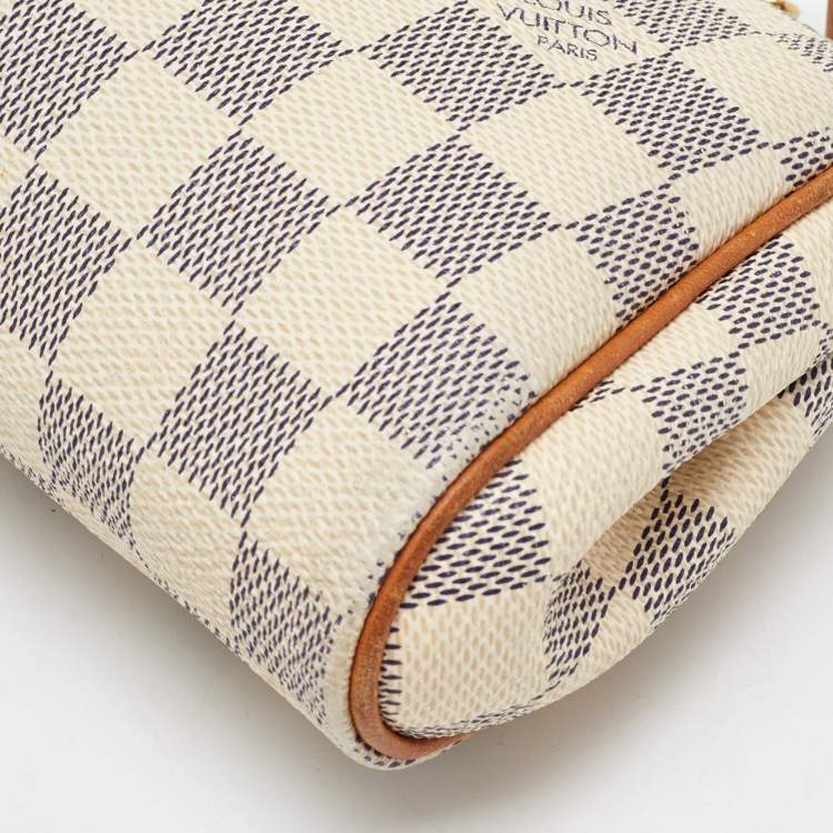 Pre Owned Louis Vuitton Damier Azur Canvas Eva Pochette Bag